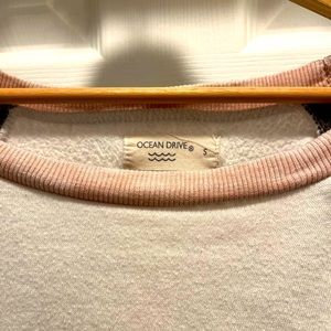 Ocean Drive Off the Shoulder Crew Neck Sweatshirt